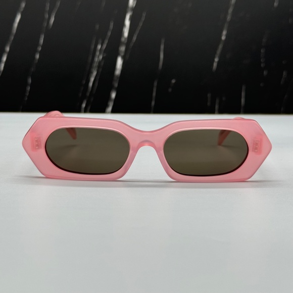 NEW CL40243I 72J CELINE PINK GREY GEOMETRIC WOMEN CELINE SUNGLASSES - Picture 4 of 12